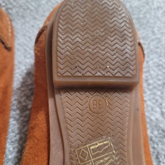 Tiziana Brown Suede Ballet Flats 36 US (6) Business Casual‎ Slip-on - Picture 6 of 9